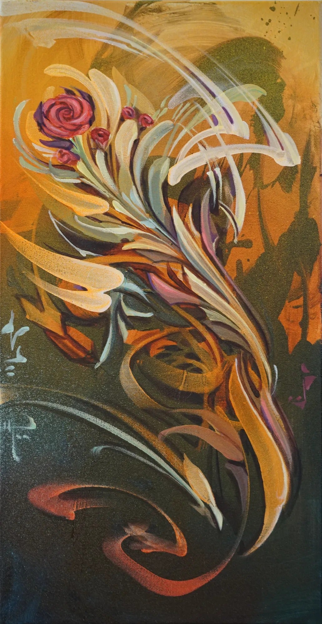 Flores del Diablo Original Painting by Seth McMahon - 72 HOUR AUCTION