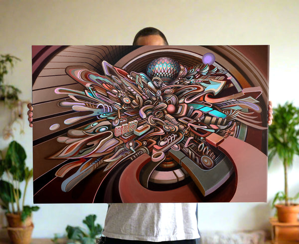 Epicenter Stretched Canvas by Stephen Kruse