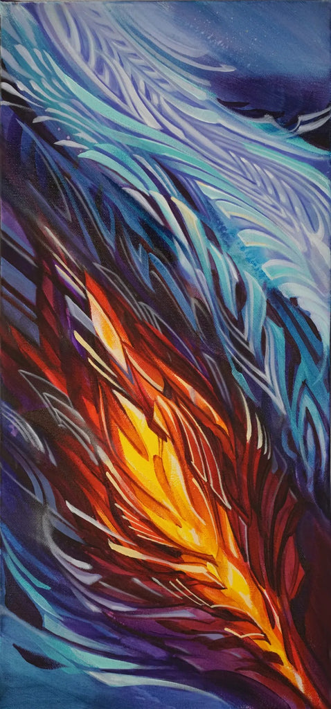 Fire and Ice Original Painting by Seth McMahon