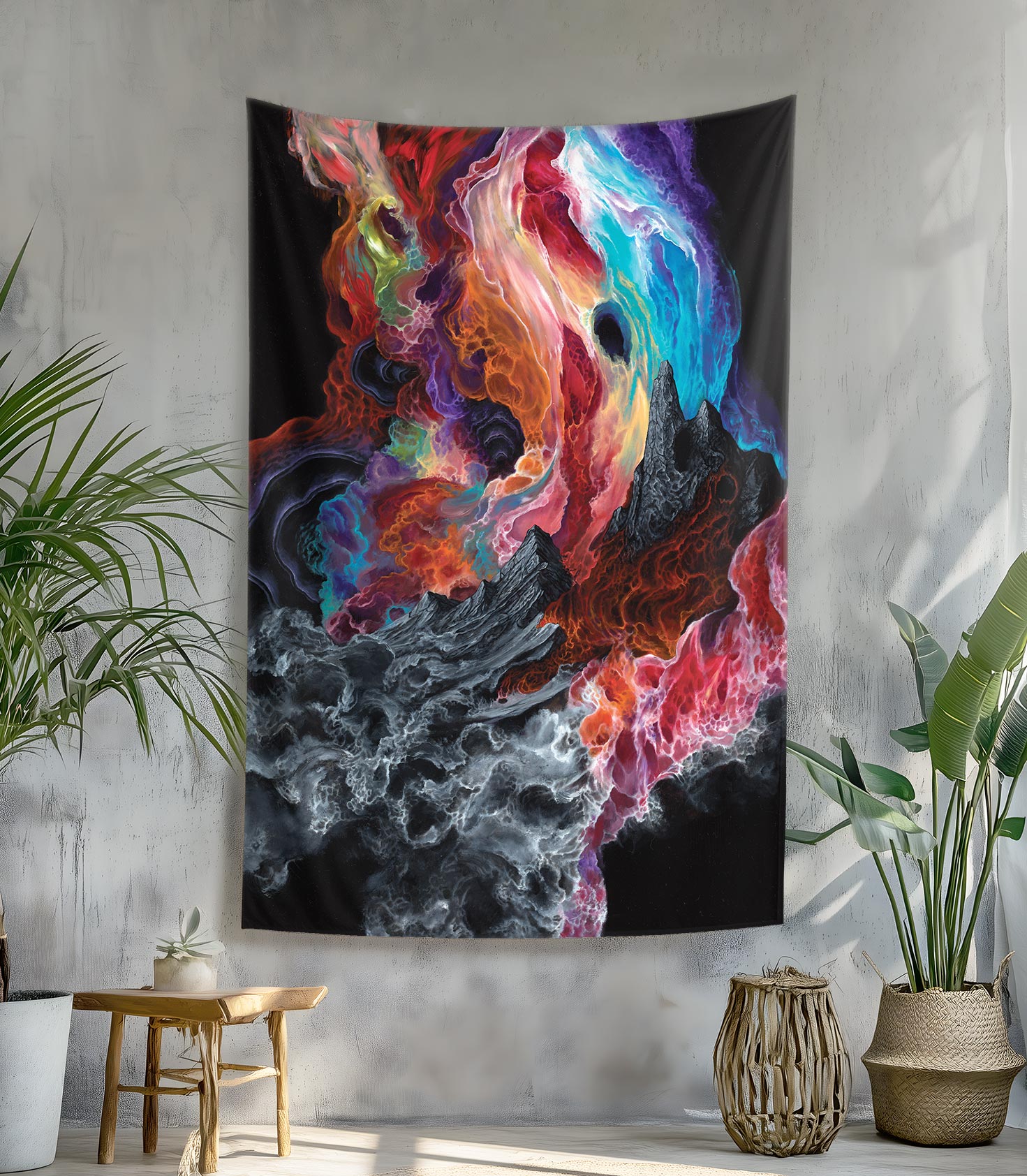 Eternal Flame Tapestry by Anthony Hurd