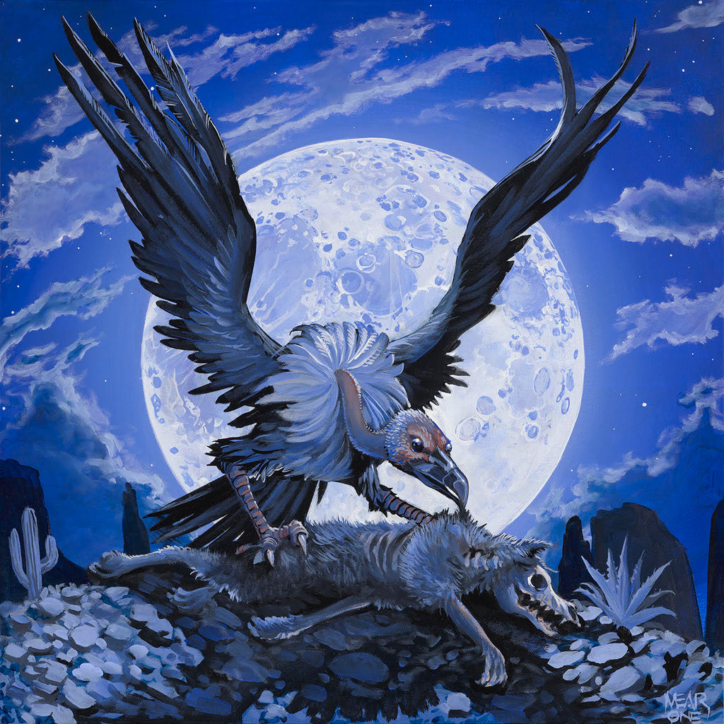 COYOTE & VULTURE Original Painting by MEAR ONE