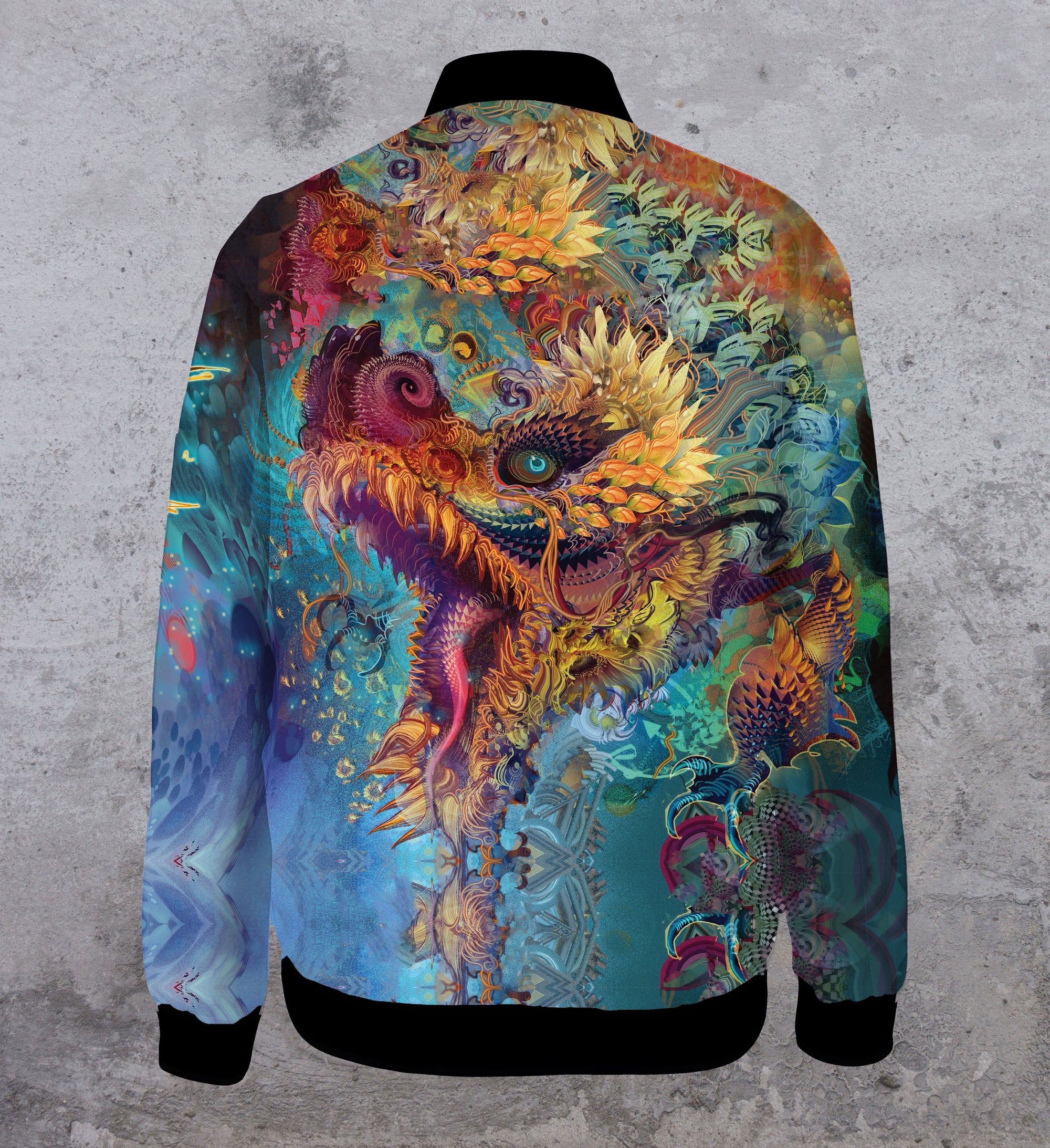 Hummingdragon Lightweight Bomber Jacket by Android Jones - Ships April