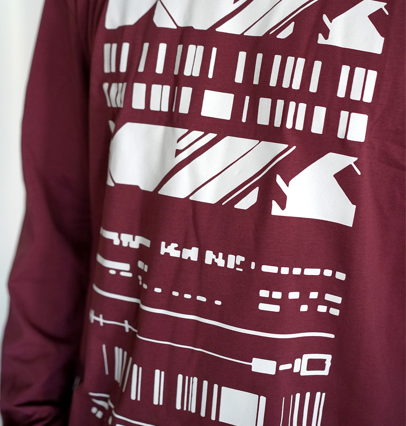 Maroon Operator Lightweight Longsleeve by Threyda