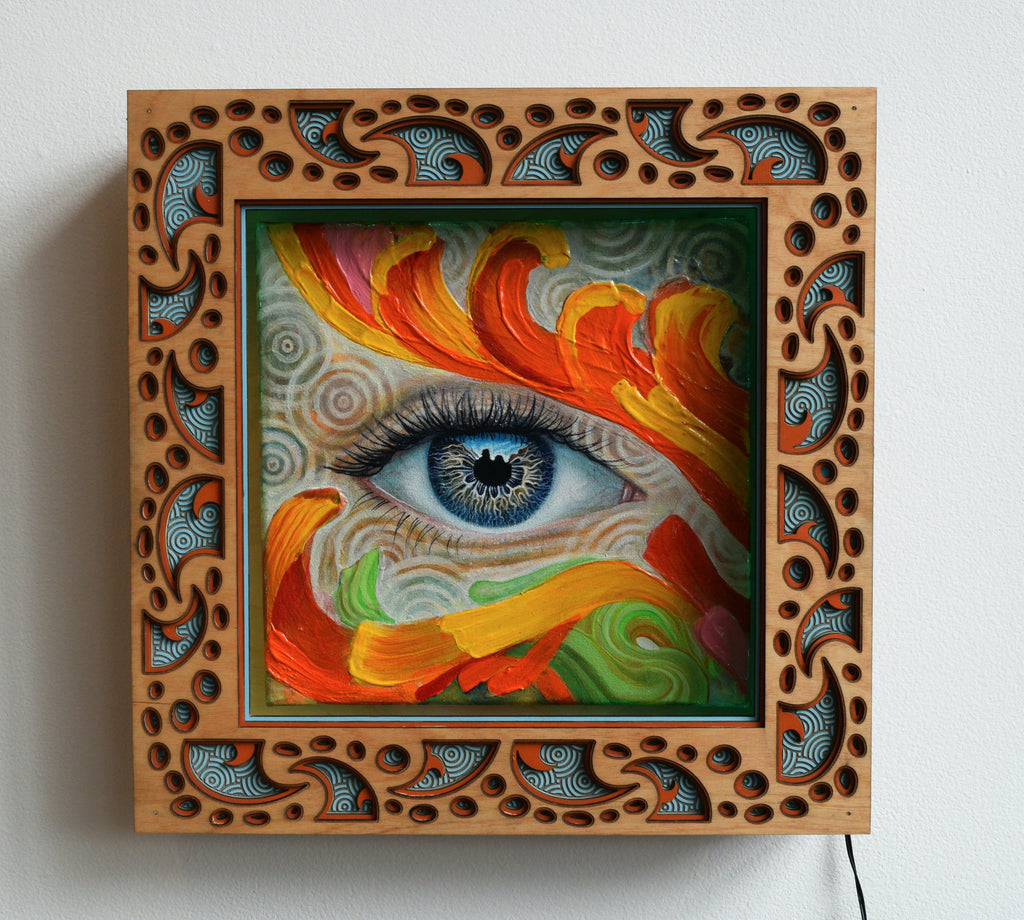 uh uh eye Original Painting by Randal Roberts