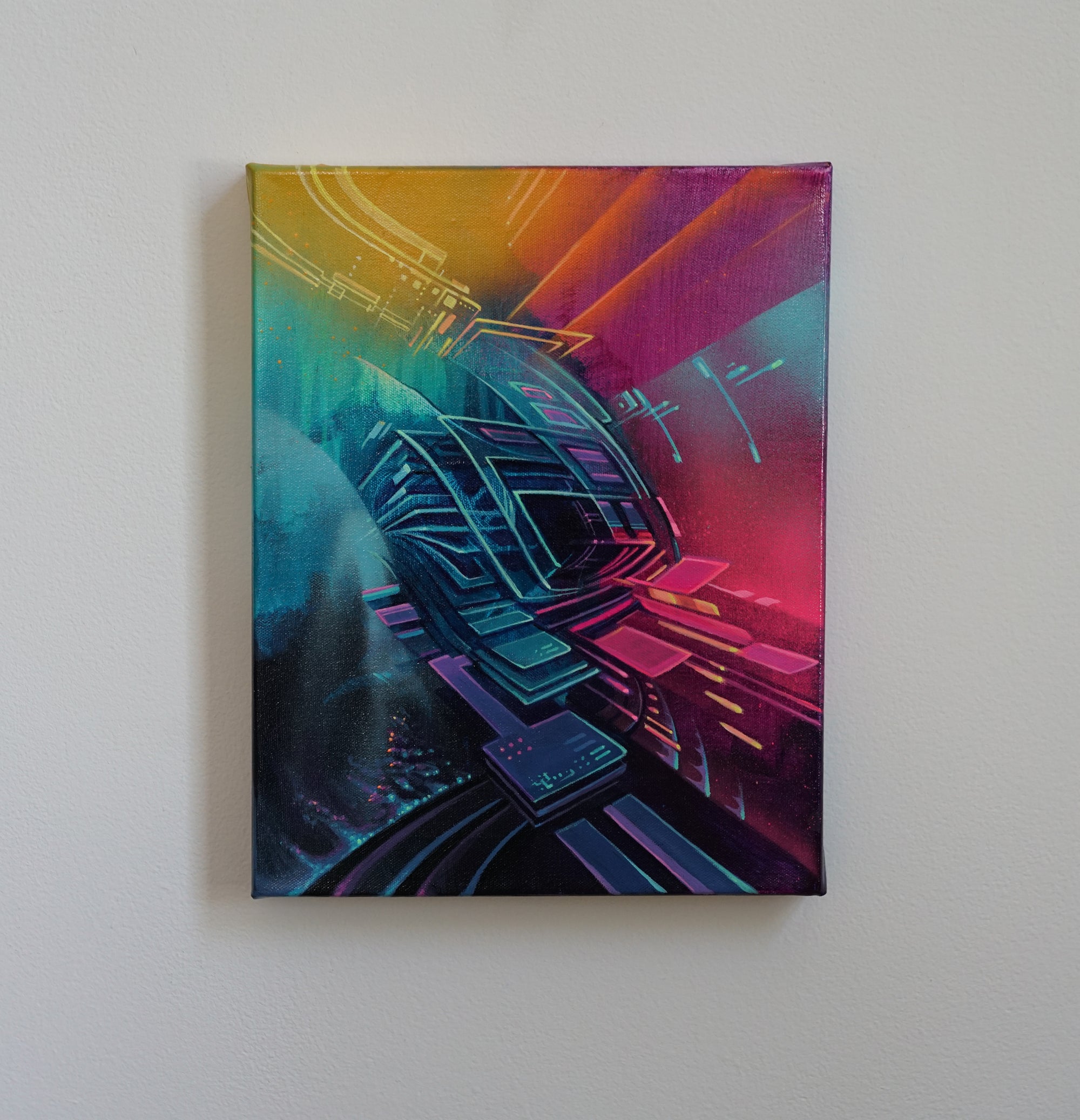 Enter the Void Original Painting by Seth McMahon