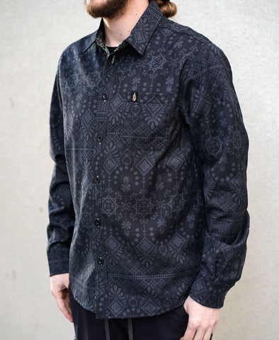 Summit Lined Button Down Shirt by Threyda - Ships March