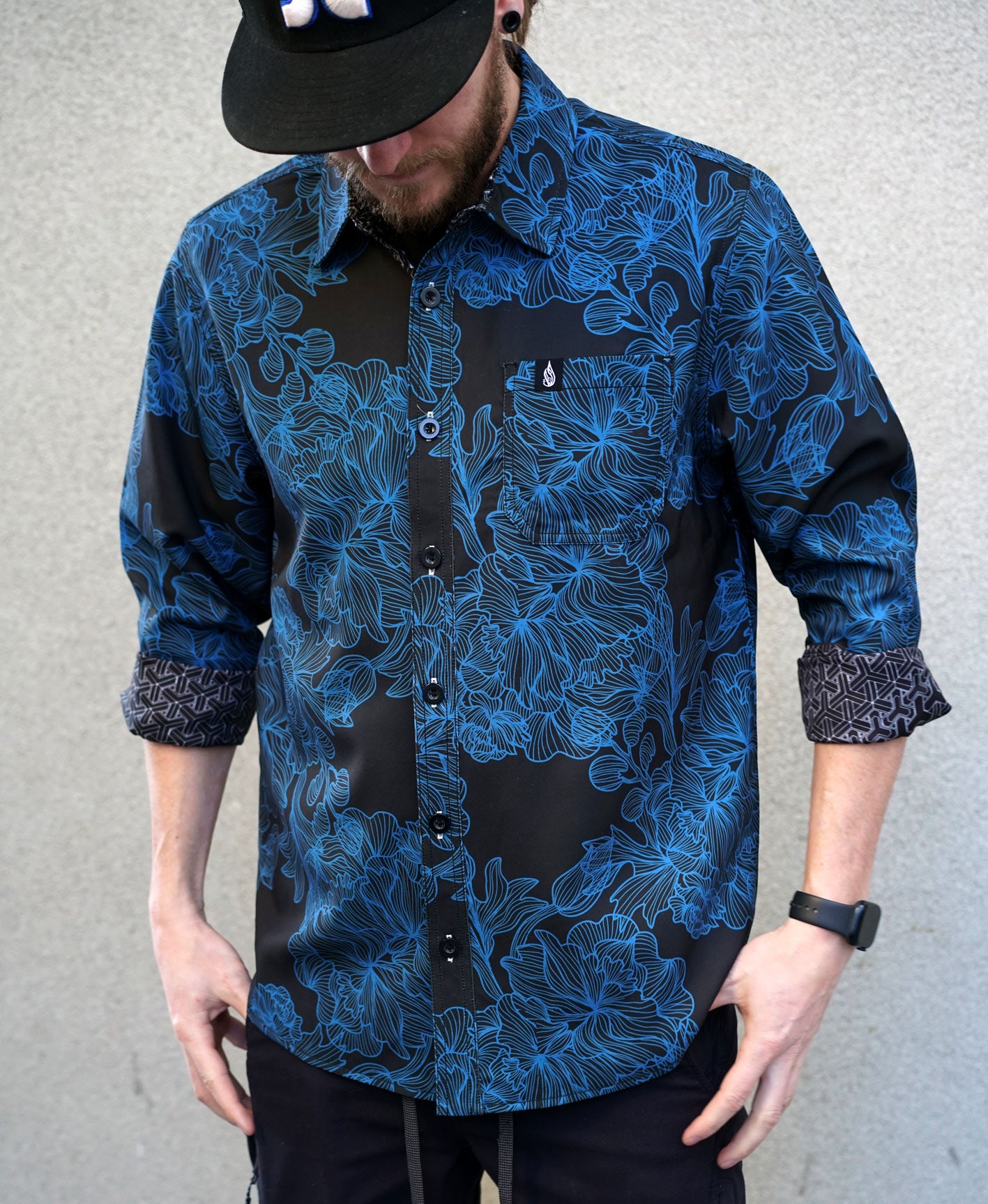 Kairos Lined Button Down Shirt by Threyda