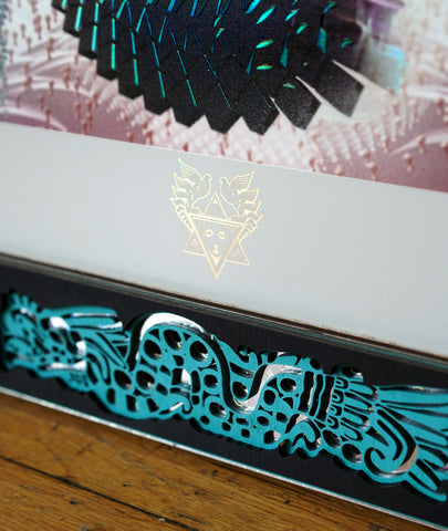 Dharma Dragon Holographic Print with Totem Lasercut Frame by Android Jones