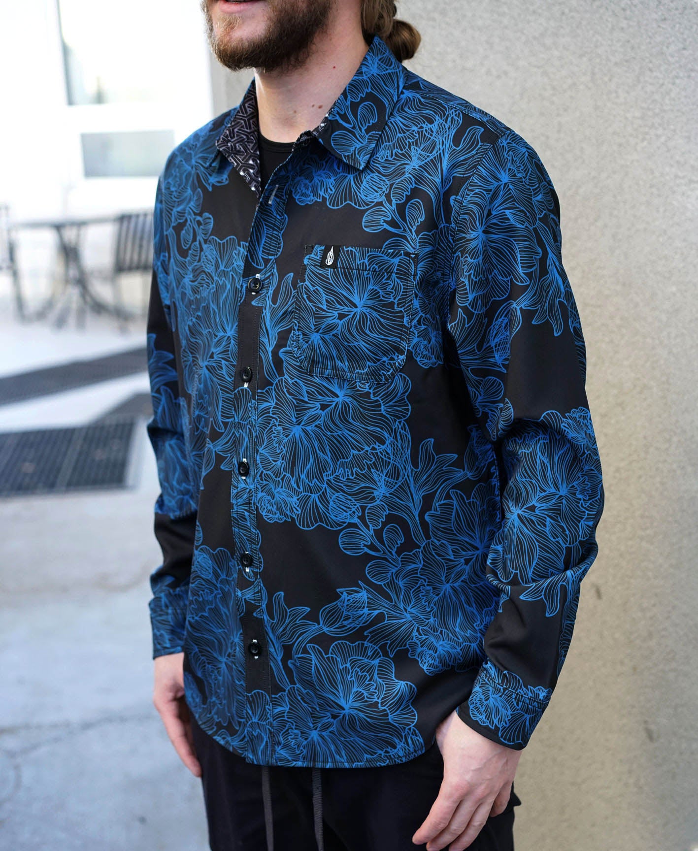 Kairos Lined Button Down Shirt by Threyda