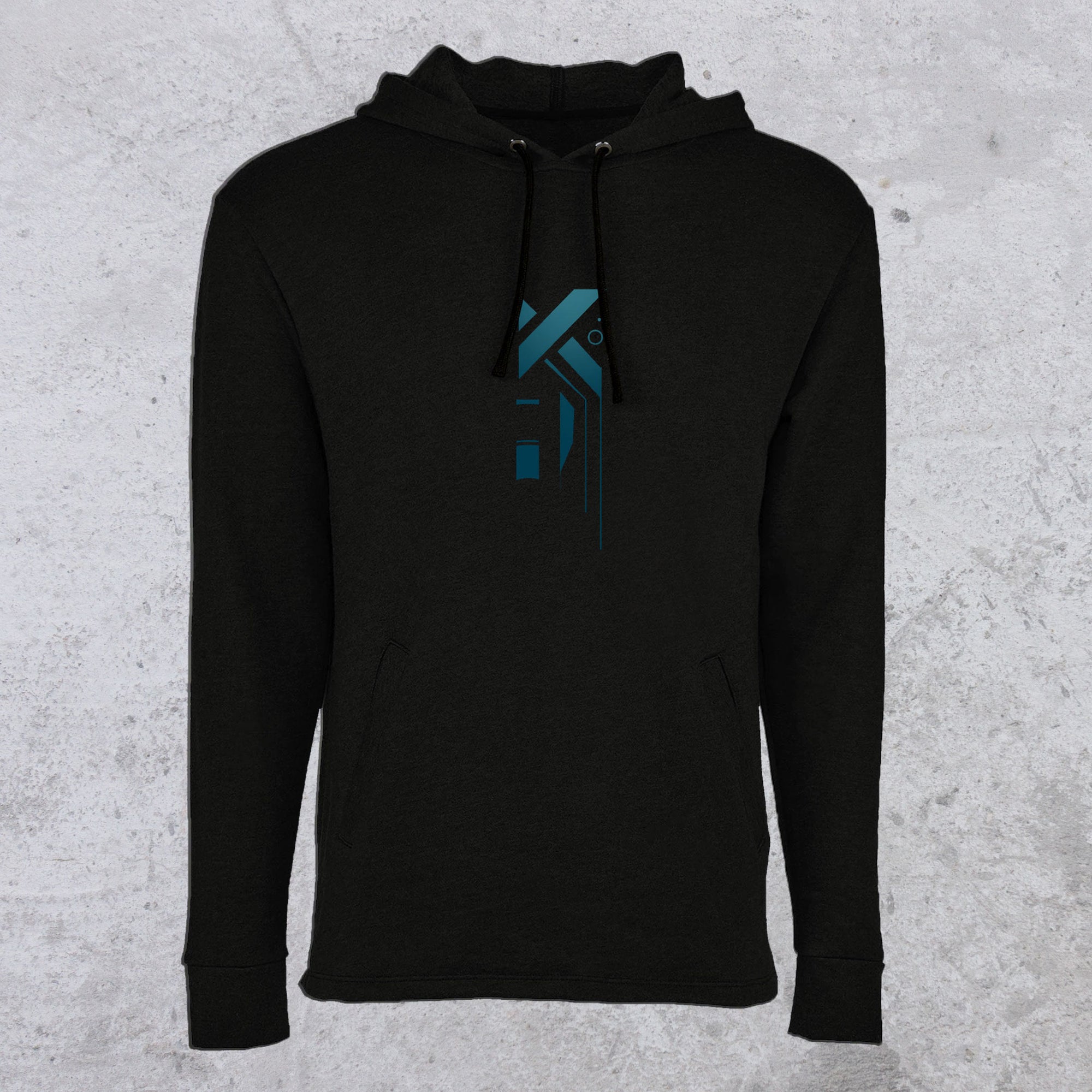 Cerulean Welted Pullover Hoodie by Threyda