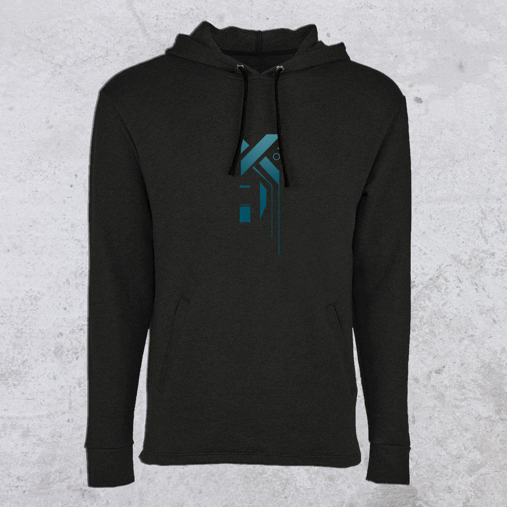 Cerulean Welted Pullover Hoodie by Threyda