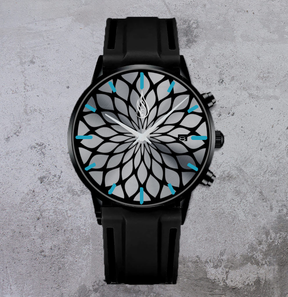 Bloom Brushed Metal Watch by Threyda