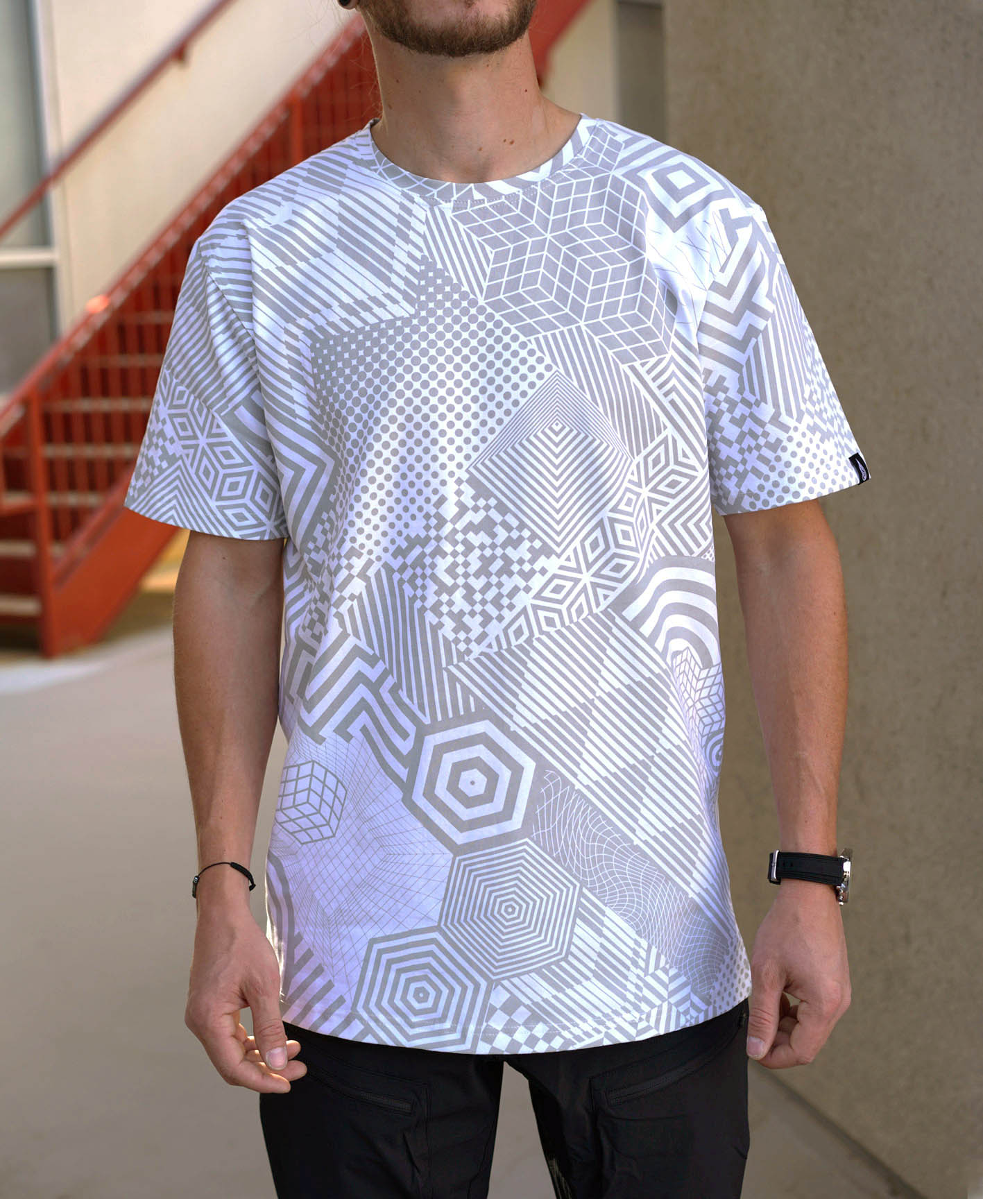 Rubix All Over Screenprint Tee by Corey Divine