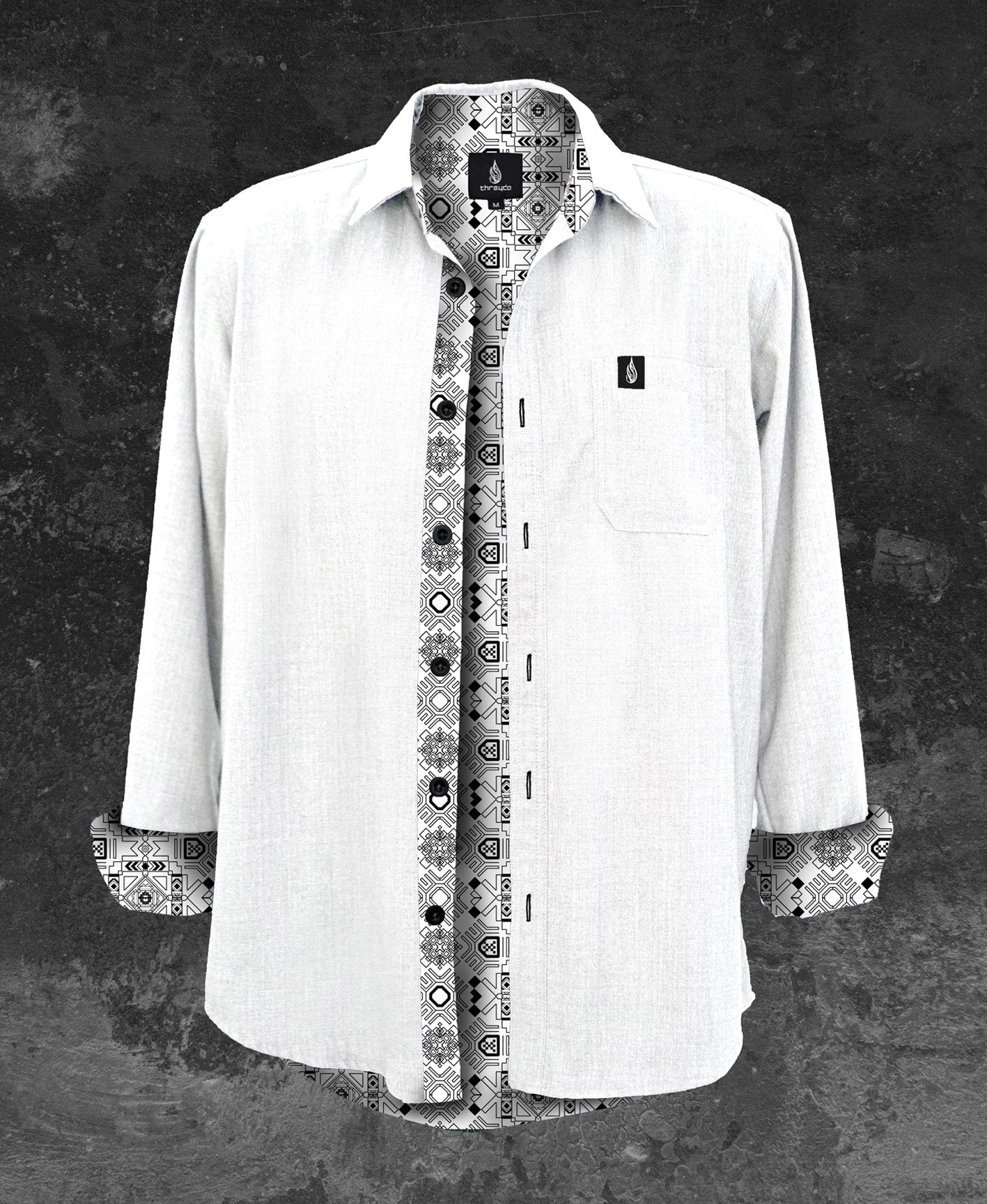 Starlight Lined Button Down Shirt by Threyda