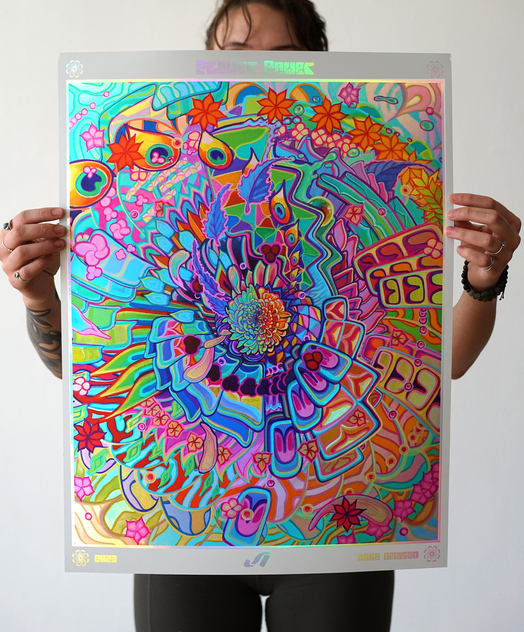 Flower Power Holo Print by Jake Amason