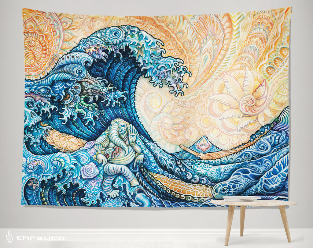 The Great Wave Tapestry by Randal Roberts