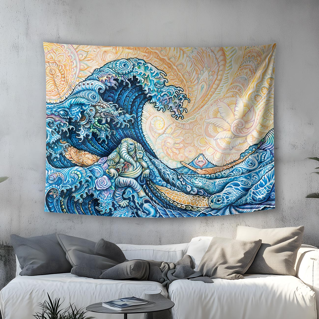 The Great Wave Tapestry by Randal Roberts