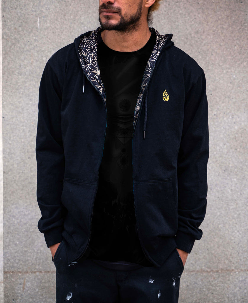 Gold Slope Reversible Hoodie by Threyda - Ships March