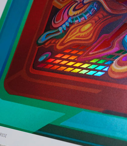 Hyperbole Embossed Holo Print by Stephen Kruse