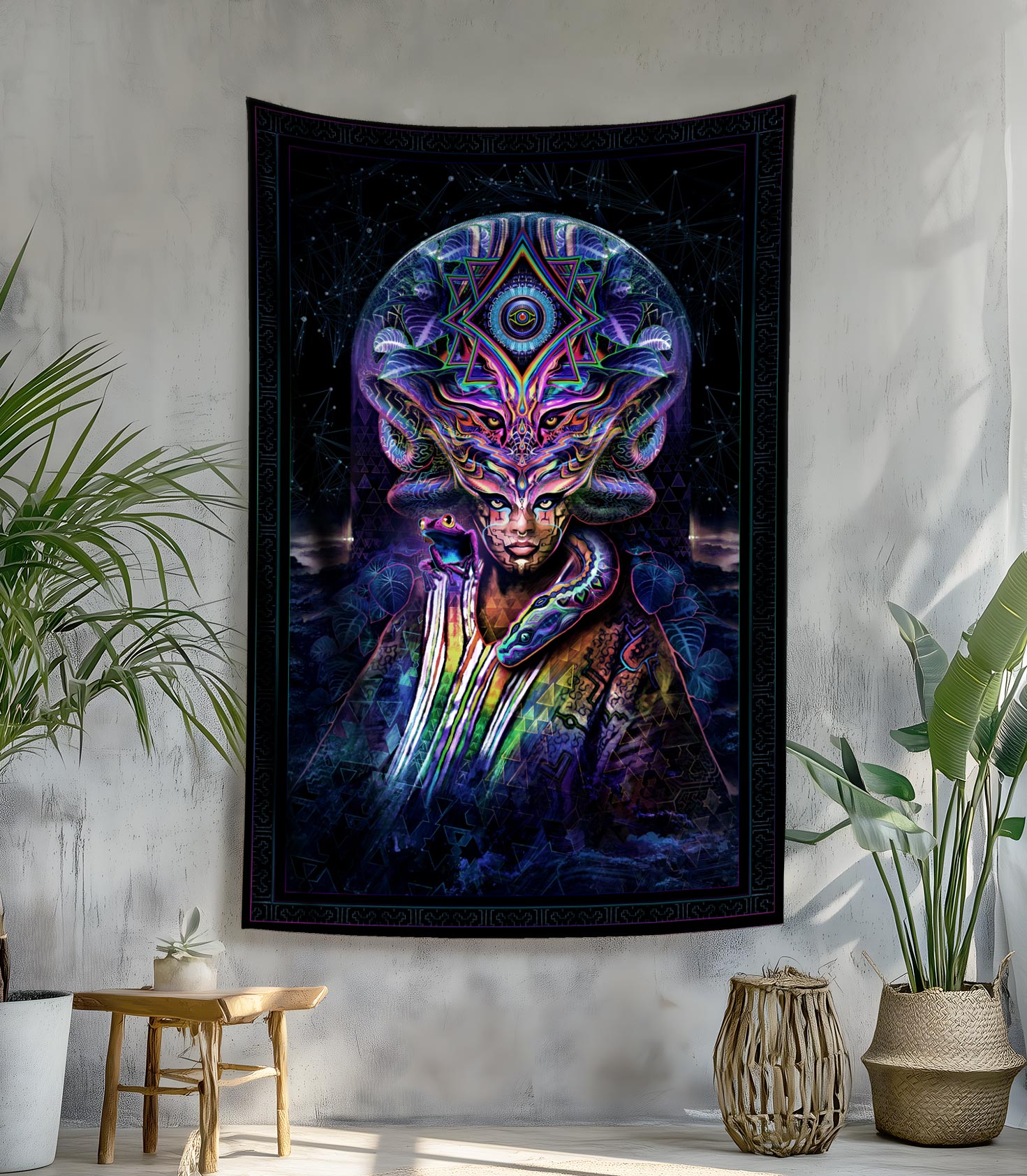 Icaro Tapestry by Justin Totemical