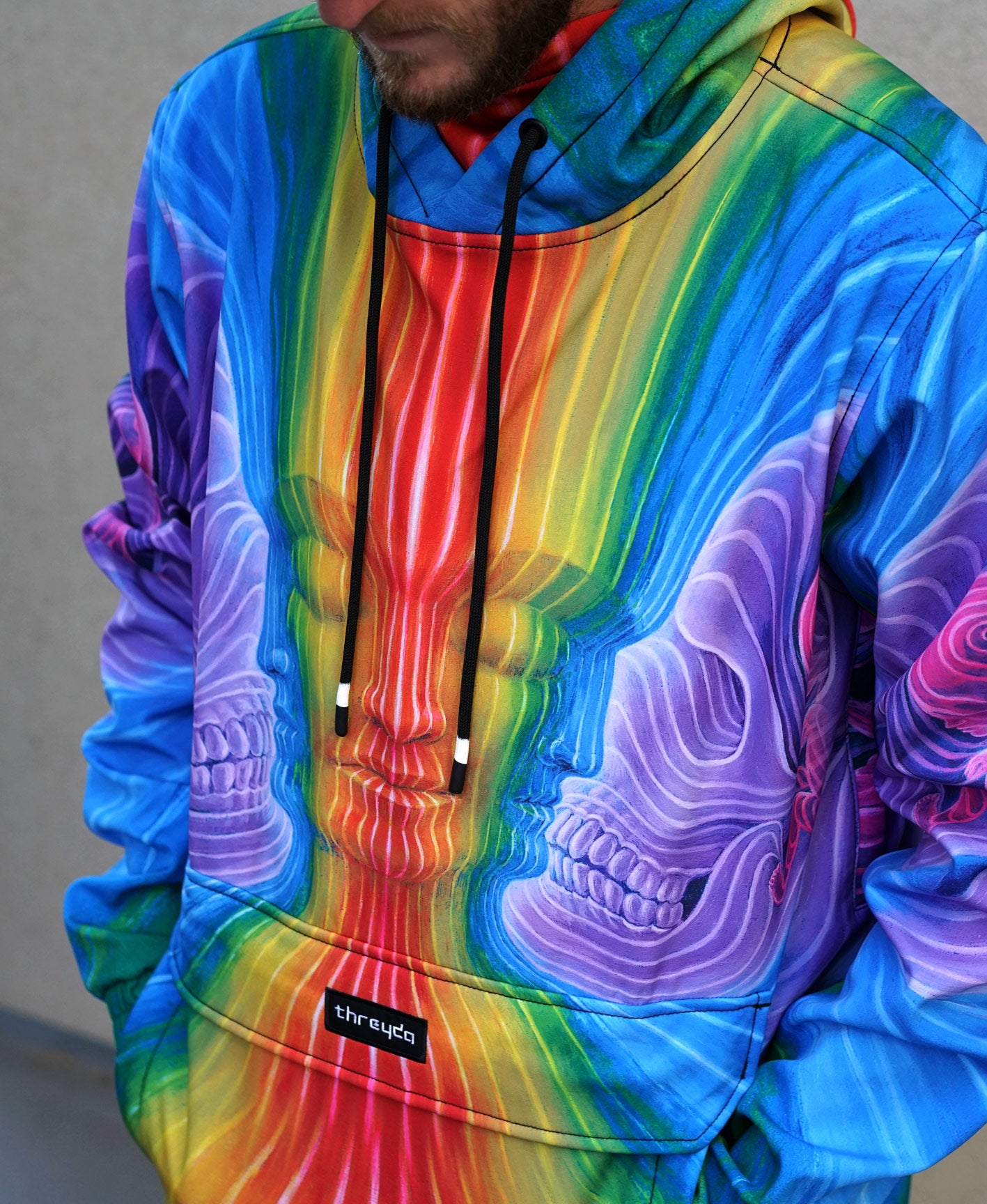 Interbeing Waterproof Pullover Jacket by Alex Grey