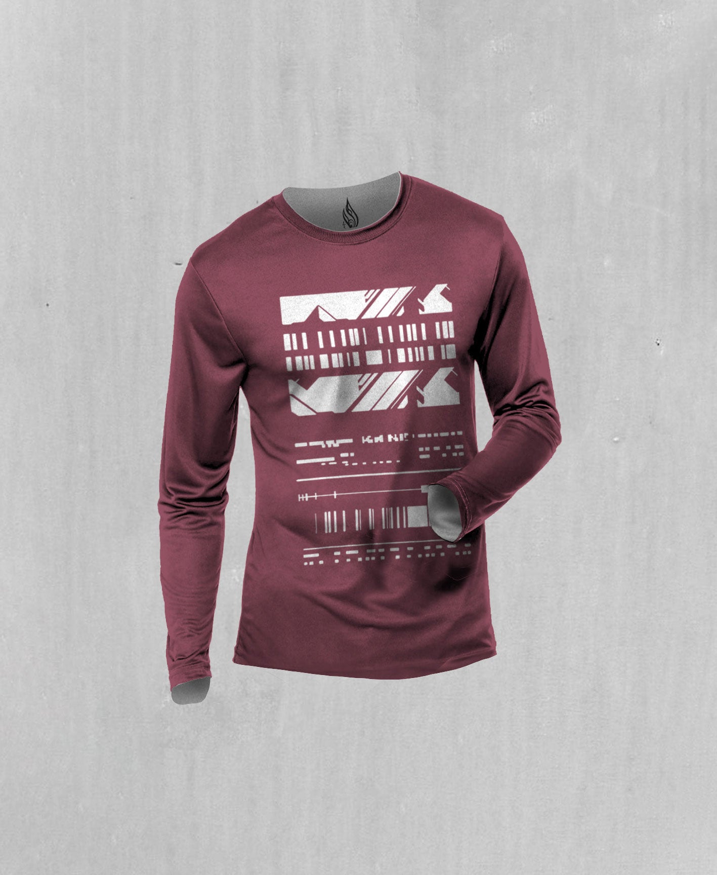 Maroon Operator Lightweight Longsleeve by Threyda