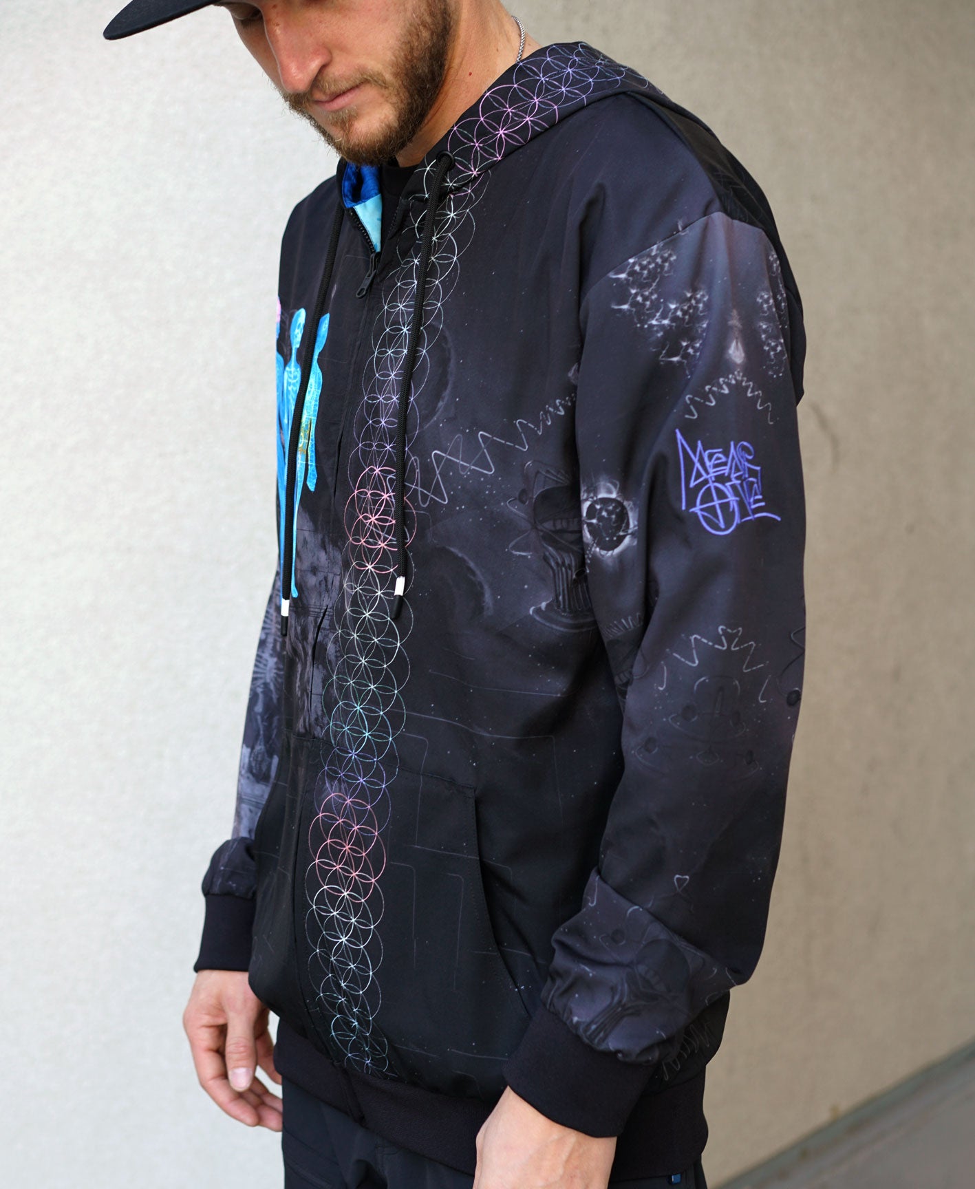 Self-Scientific Lightweight Reversible Satin Jacket by Mear One