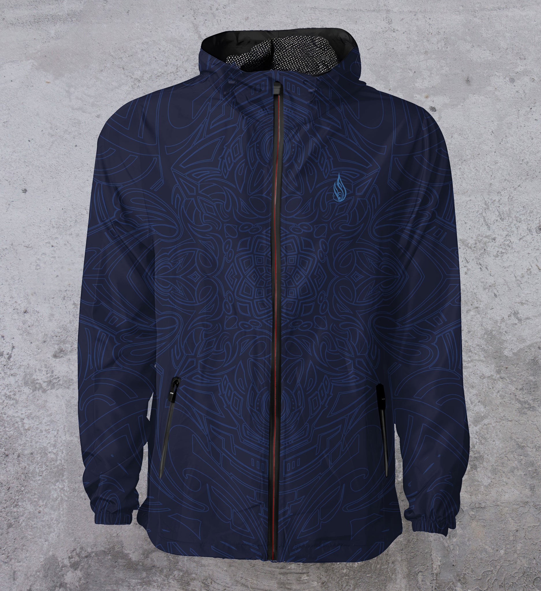 Midnight Windbreaker Jacket by Stephen Kruse - Ships April