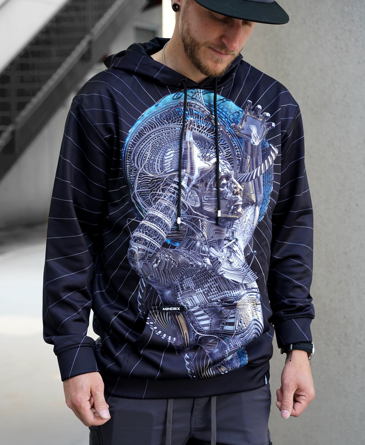 The Art of Distortion Pullover Hoodie by Mindex x Threyda