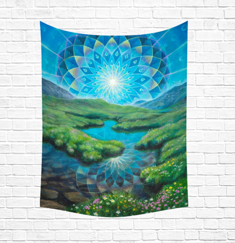 Euphoric Earth Mini Tapestry by Morgan Mandala - 30x40 inches