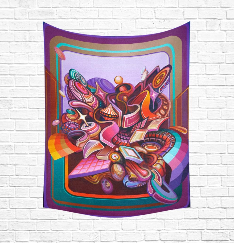 Polyphonic Mini Tapestry by Stephen Kruse - 30x40 inches