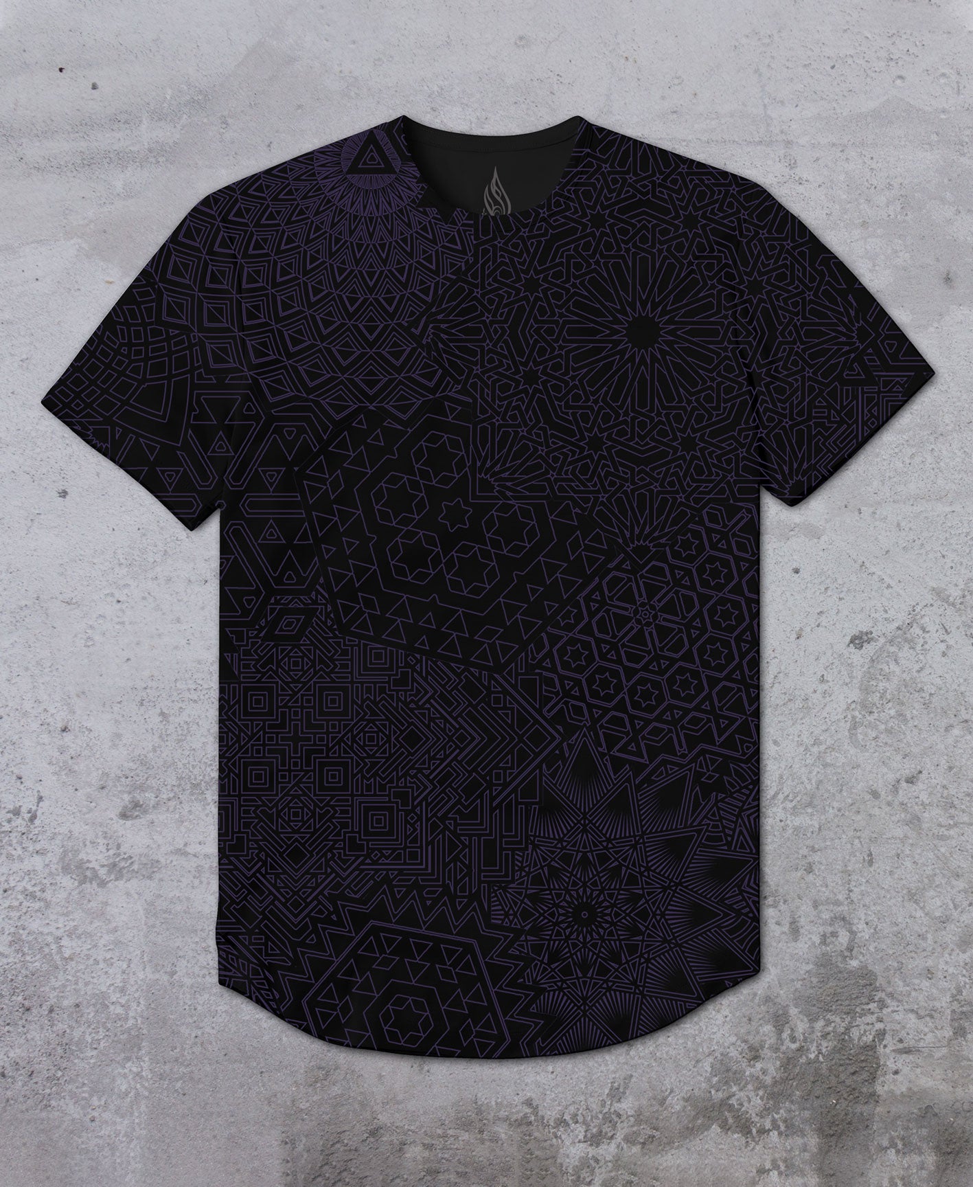 Purple Santra Zephyr Screenprint Tee by Threyda - Presale Ships August