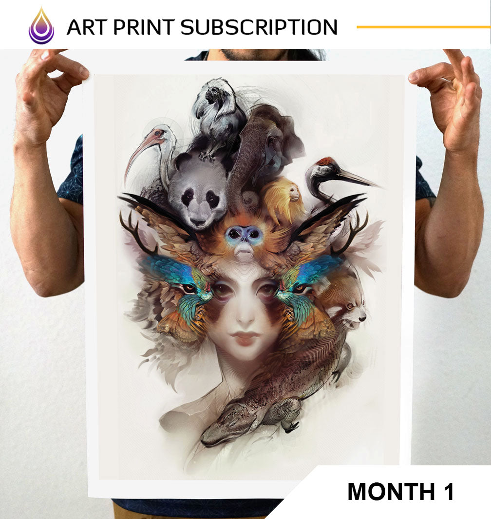 Vision Syndicate Monthly Art Subscription - 18 x 24 inches