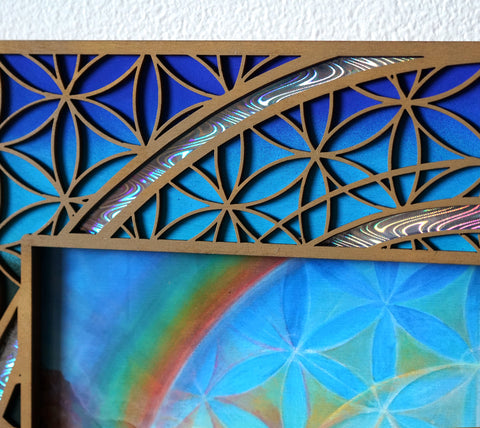 New Beginning Lasercut Frame by Morgan Mandala