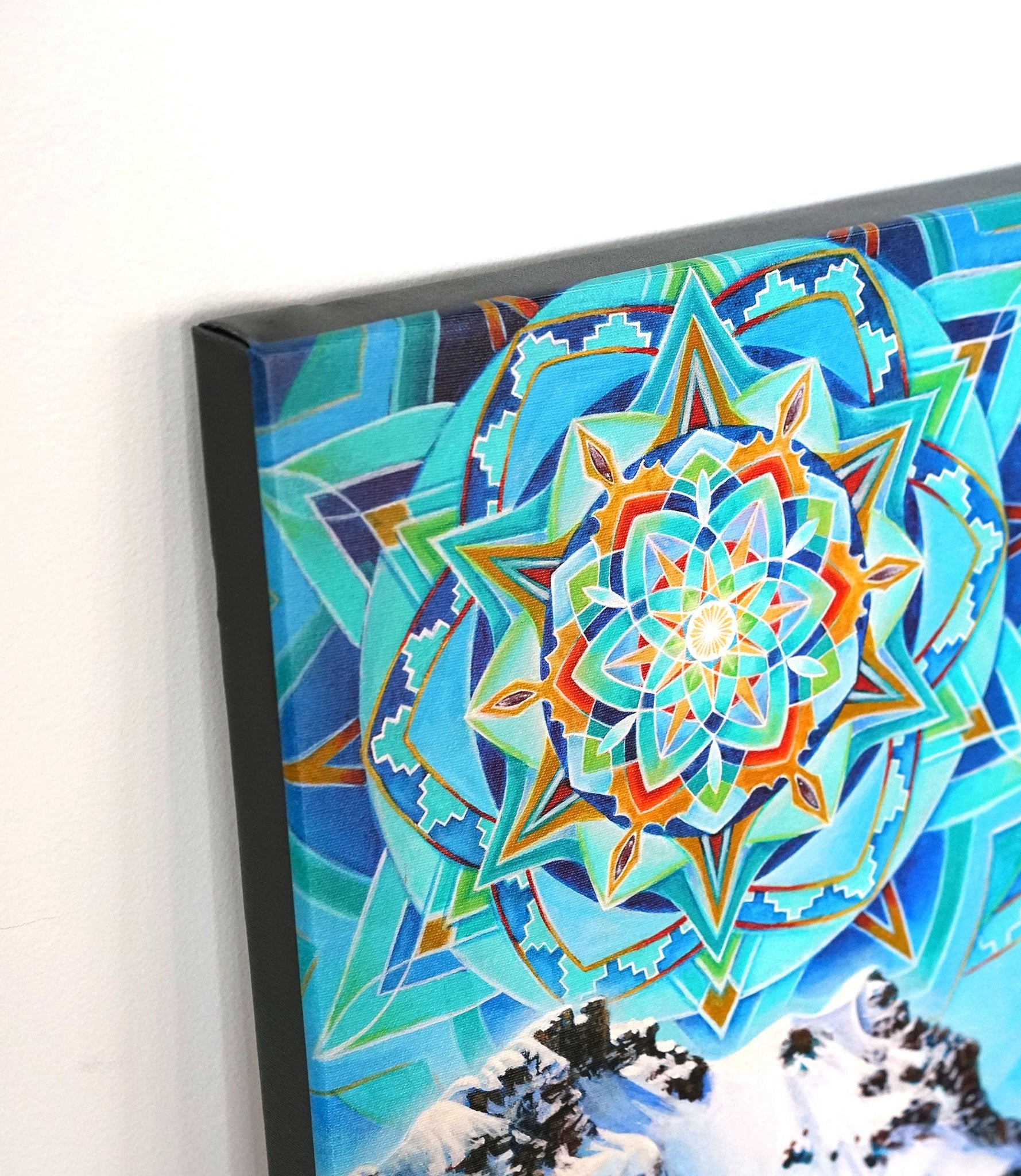 One Degree Stretched Canvas by Morgan Mandala