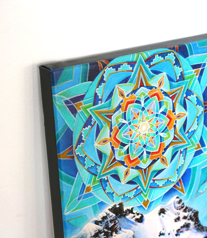 One Degree Stretched Canvas by Morgan Mandala