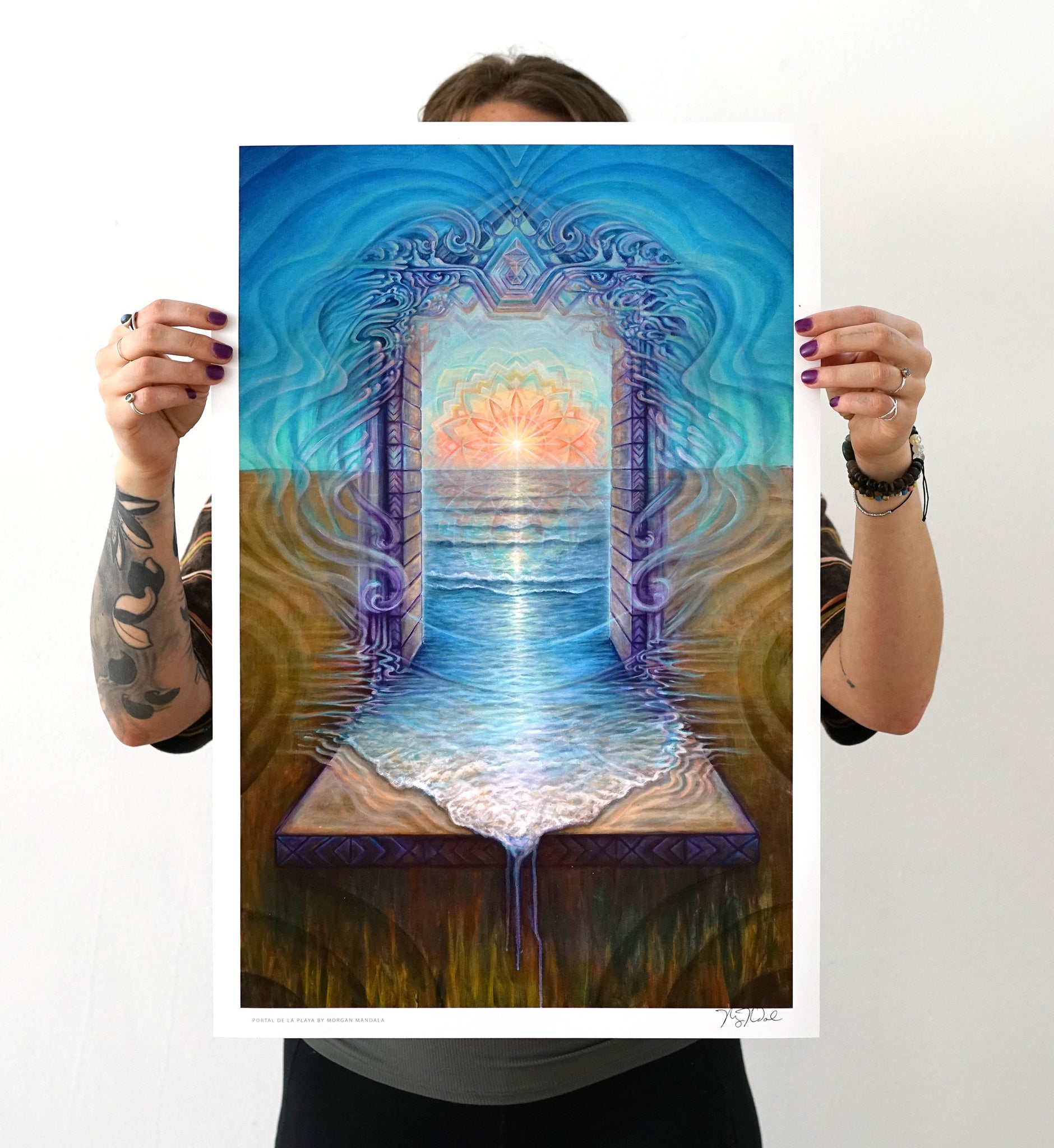 Portal De La Playa Signed Print by Morgan Mandala