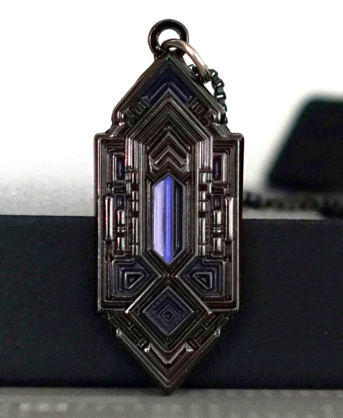 Cipher Gunmetal Pendant by Threyda