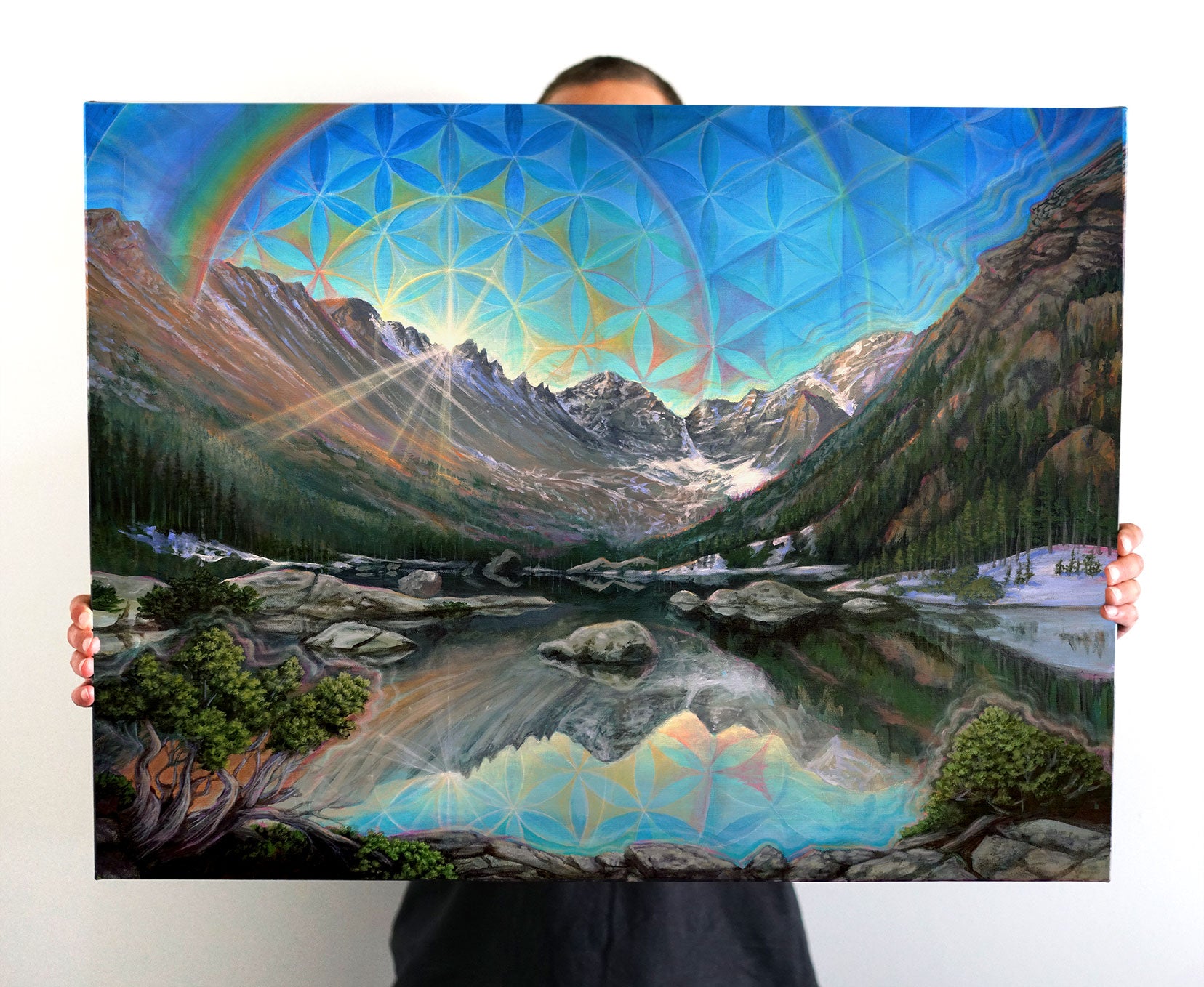 New Beginning Stretched Canvas Print by Morgan Mandala