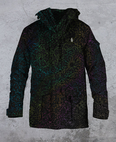 Black Rainbow Onyx Sherpa Jacket by Threyda