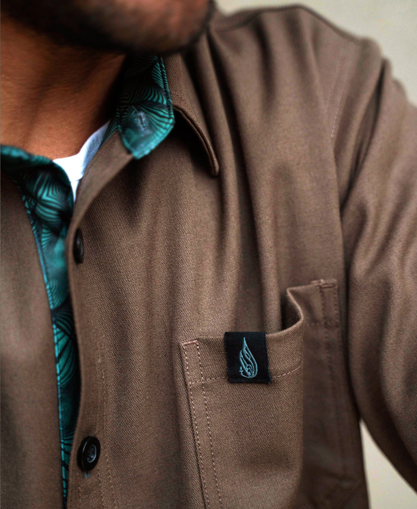 Pathway Lined Button Down Shirt by Threyda