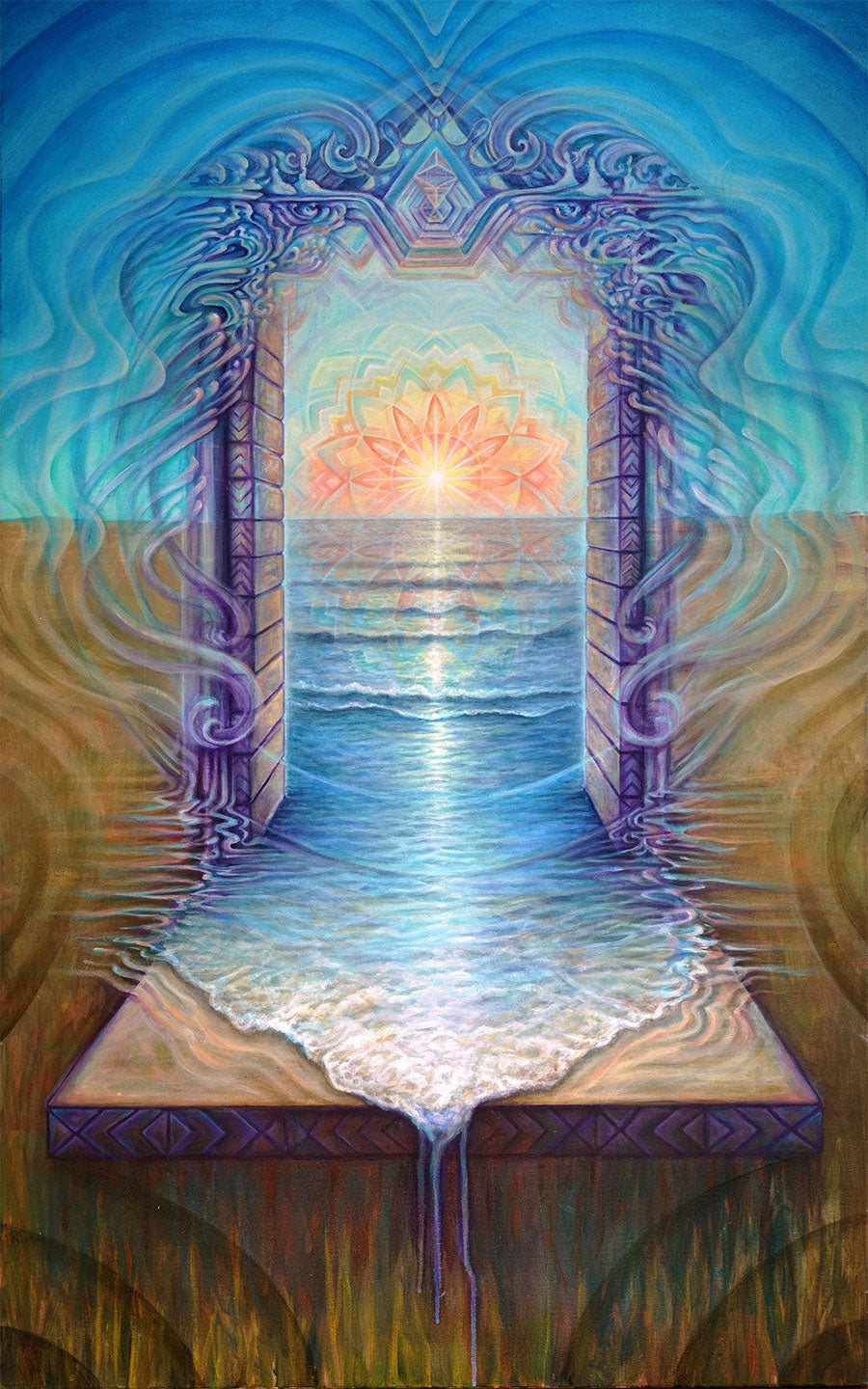 Portal De La Playa Signed Print by Morgan Mandala