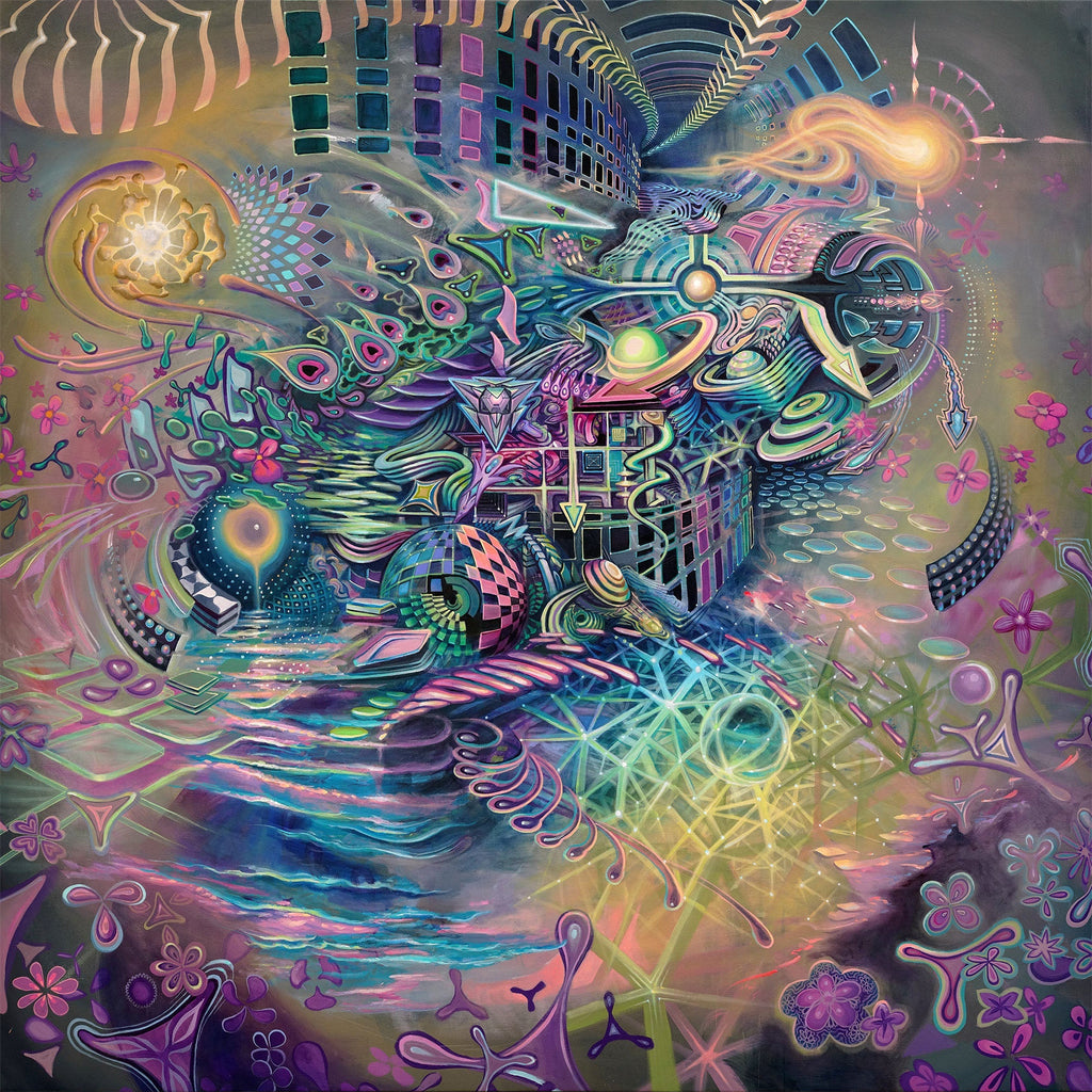 Psychedelic Science Alpha Stretched Canvas by Threyda x Apex