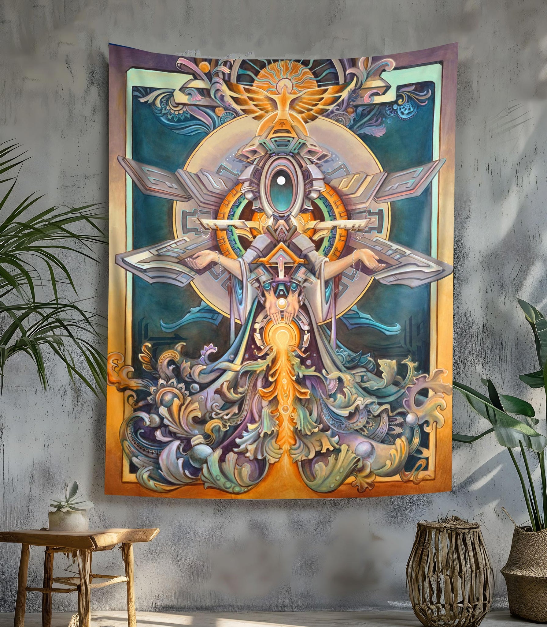 Quan Yin Tapestry by Seth McMahon x Randal Roberts