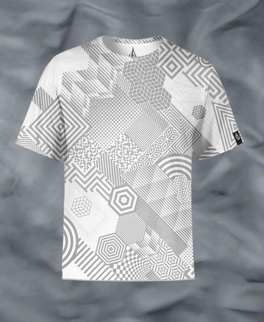 Rubix All Over Screenprint Tee by Corey Divine - Presale Ships August