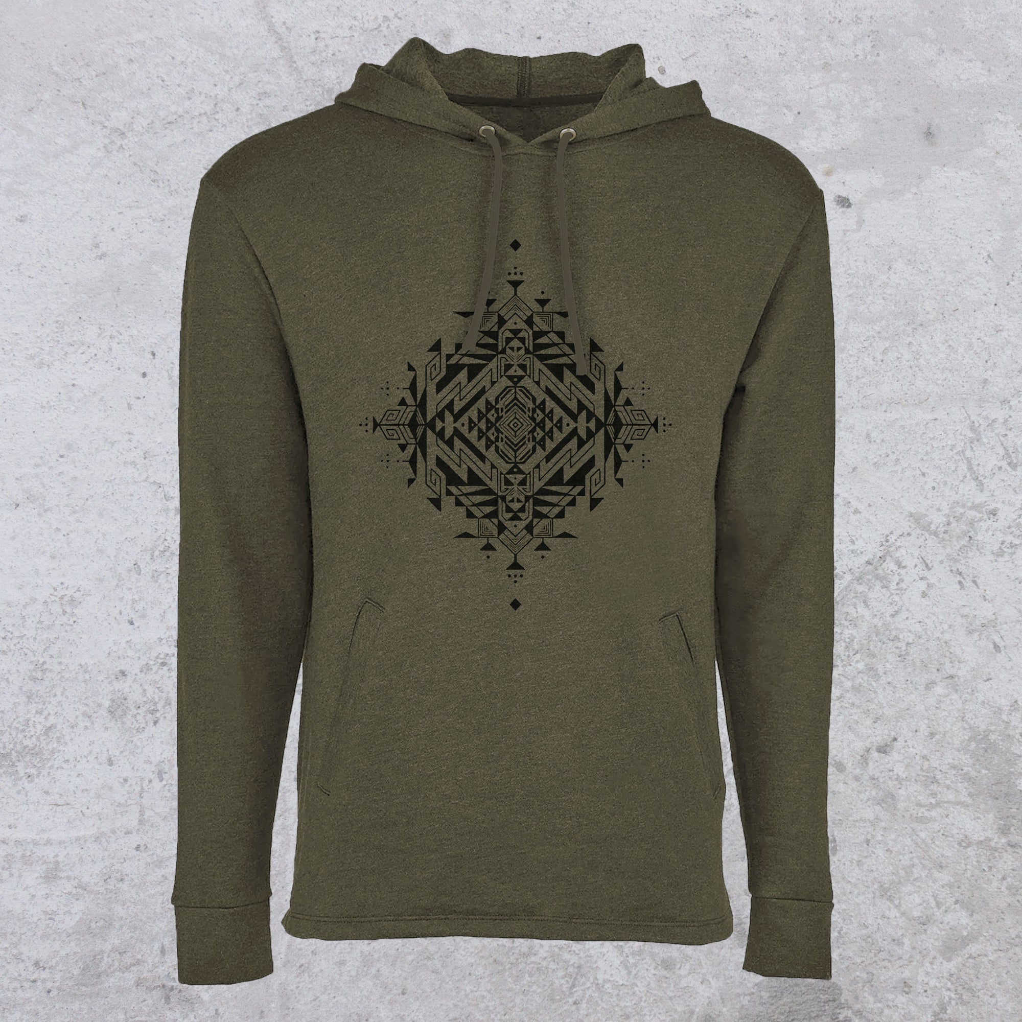 Ancient Sun Welted Pullover Hoodie by Ben Lopez