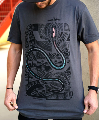 Rainbow Serpent Screenprint Tee by Ben Lopez