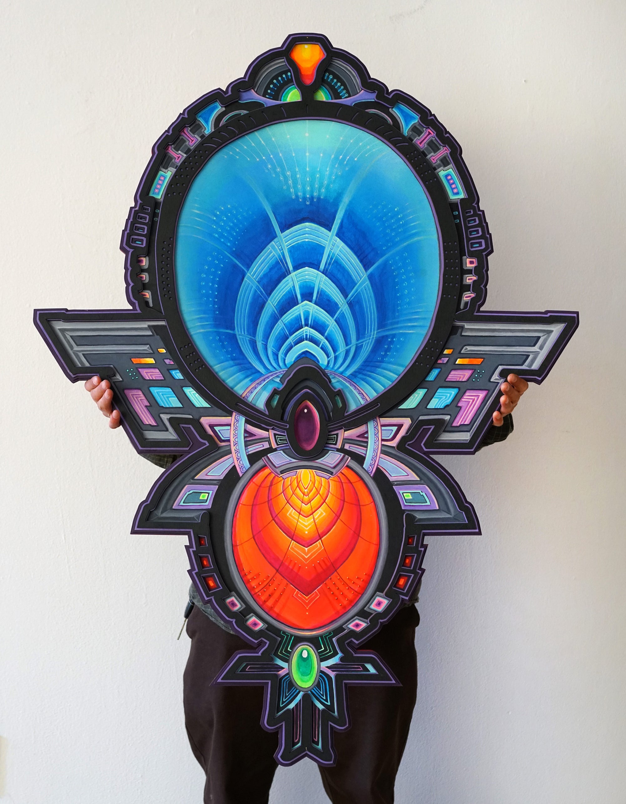 Chromatic Gateway Lasercut Frame by Seth McMahon