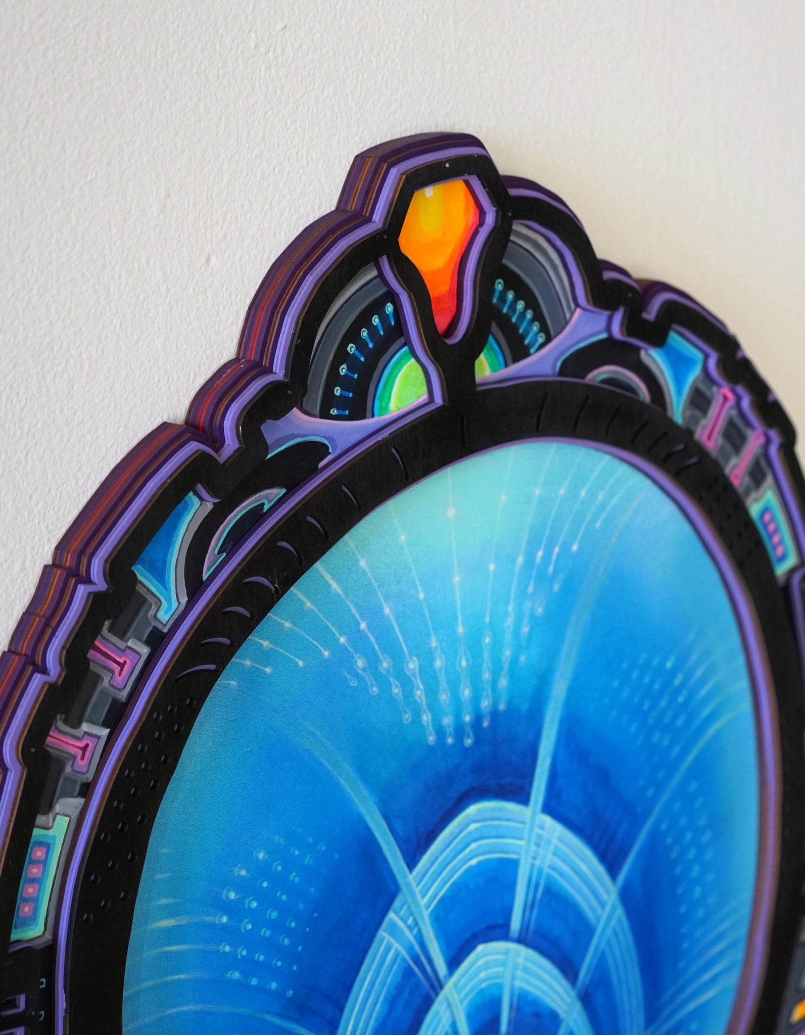 Chromatic Gateway Lasercut Frame by Seth McMahon