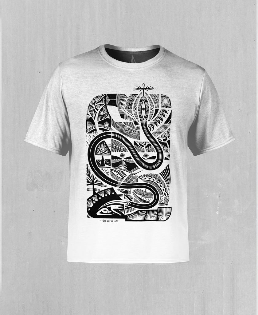 Serpent Vision Screenprint Tee by Ben Lopez